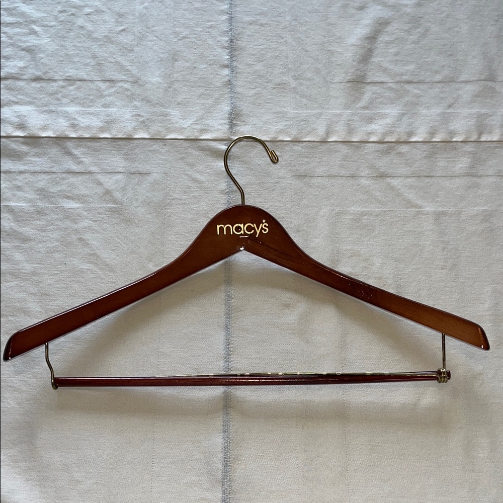 Macy's Brown Wooden Hanger